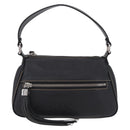 CHANEL Shoulder Bag Leather Black Silver CC Auth BA16070V-13