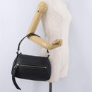 CHANEL Shoulder Bag Leather Black Silver CC Auth BA16070V-25