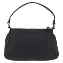 CHANEL Shoulder Bag Leather Black Silver CC Auth BA16070V-2
