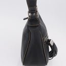CHANEL Shoulder Bag Leather Black Silver CC Auth BA16070V-4