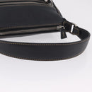 CHANEL Shoulder Bag Leather Black Silver CC Auth BA16070V-7