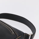 CHANEL Shoulder Bag Leather Black Silver CC Auth BA16070V-14