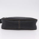 CHANEL Shoulder Bag Leather Black Silver CC Auth BA16070V-5