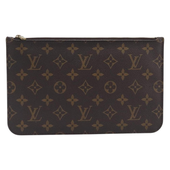 LOUIS VUITTON Monogram Neverfull MM Pouch Accessory Pouch LV Auth BA16073