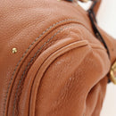 Chloe Paddington Hand Bag Leather Brown Gold Silver Auth BA16075V-15