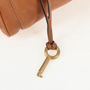 Chloe Paddington Hand Bag Leather Brown Gold Silver Auth BA16075V-9