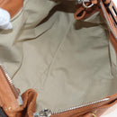 Chloe Paddington Hand Bag Leather Brown Gold Silver Auth BA16075V-10