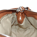 Chloe Paddington Hand Bag Leather Brown Gold Silver Auth BA16075V-22