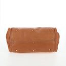 Chloe Paddington Hand Bag Leather Brown Gold Silver Auth BA16075V-5