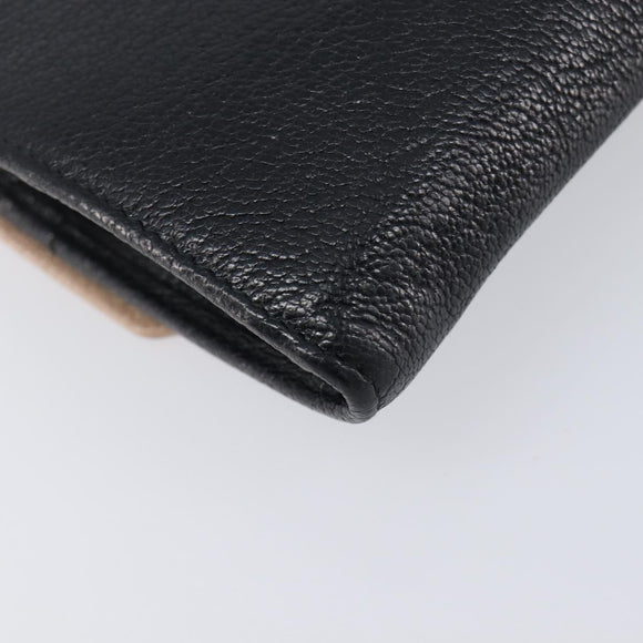 Miu Miu Chain Shoulder Wallet Leather Gold Pink Auth BA16081A