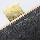 Miu Miu Chain Shoulder Wallet Leather Gold Pink Auth BA16081A-21