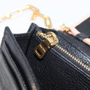 Miu Miu Chain Shoulder Wallet Leather Gold Pink Auth BA16081A-26