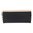 Miu Miu Chain Shoulder Wallet Leather Gold Pink Auth BA16081A-2