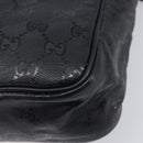 GUCCI GG Implementation Shoulder Bag Coated Canvas Black 201448 Auth BA16084-14