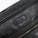 GUCCI GG Implementation Shoulder Bag Coated Canvas Black 201448 Auth BA16084-16