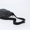 GUCCI GG Implementation Shoulder Bag Coated Canvas Black 201448 Auth BA16084-7