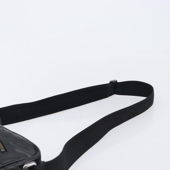 GUCCI GG Implementation Shoulder Bag Coated Canvas Black 201448 Auth BA16084