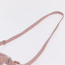 Miu Miu Matelasse Hand Bag Leather 2way Pink Silver Auth BA16088-11