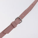 Miu Miu Matelasse Hand Bag Leather 2way Pink Silver Auth BA16088-13