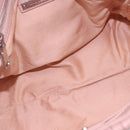 Miu Miu Matelasse Hand Bag Leather 2way Pink Silver Auth BA16088-23