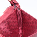 Cartier Shoulder Bag Leather Bordeaux Gold Tone Auth BA16089-18