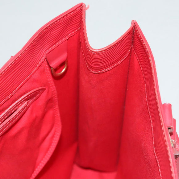 LOUIS VUITTON Epi Sac Plat PM Hand Bag Red M5274E LV Auth BA1609