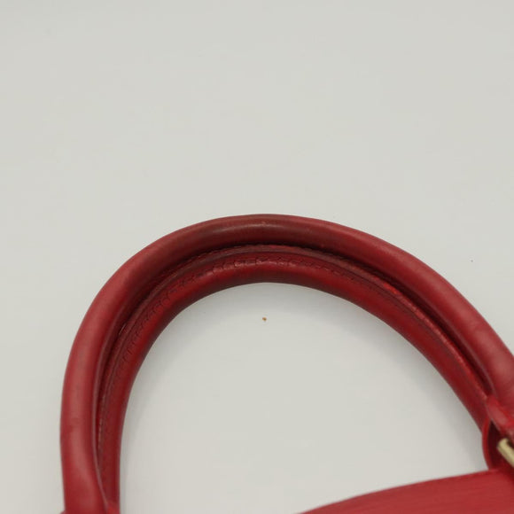 LOUIS VUITTON Epi Sac Plat PM Hand Bag Red M5274E LV Auth BA1609