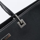 GUCCI Tote Bag Nylon Black Silver 002 1098 Auth BA16099-18