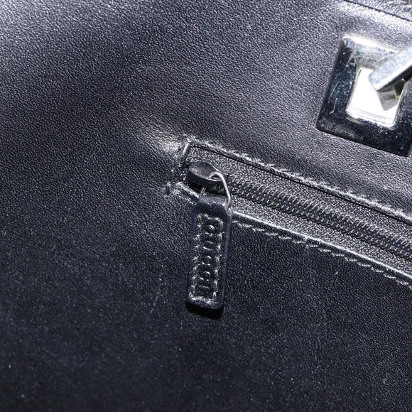 GUCCI Tote Bag Nylon Black Silver 002 1098 Auth BA16099