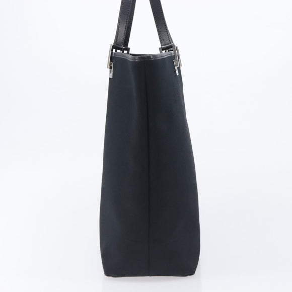 GUCCI Tote Bag Nylon Black Silver 002 1098 Auth BA16099