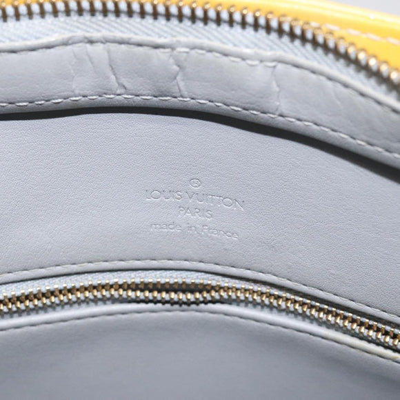 LOUIS VUITTON Monogram Vernis Houston Hand Bag Gris M91053 LV Auth BA1610