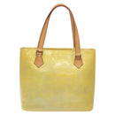 LOUIS VUITTON Monogram Vernis Houston Hand Bag Gris M91053 LV Auth BA1610-13