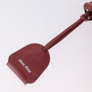Miu Miu Shoulder Bag Leather Pink Silver Auth BA16100A-21