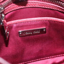 Miu Miu Shoulder Bag Leather Pink Silver Auth BA16100A-27
