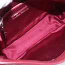 Miu Miu Shoulder Bag Leather Pink Silver Auth BA16100A-11