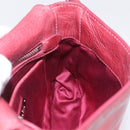 Miu Miu Shoulder Bag Leather Pink Silver Auth BA16100A-28