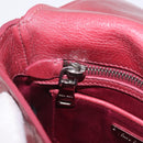 Miu Miu Shoulder Bag Leather Pink Silver Auth BA16100A-30