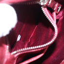 Miu Miu Shoulder Bag Leather Pink Silver Auth BA16100A-31