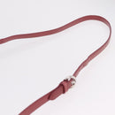 Miu Miu Shoulder Bag Leather Pink Silver Auth BA16100A-14