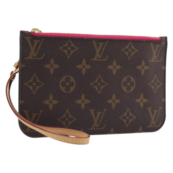 LOUIS VUITTON Monogram Neverfull PM Pouch LV Auth BA16101V