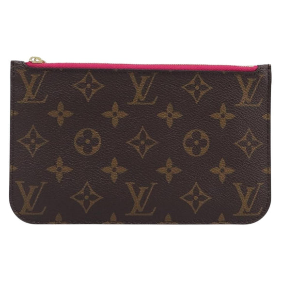 LOUIS VUITTON Monogram Neverfull PM Pouch LV Auth BA16101V