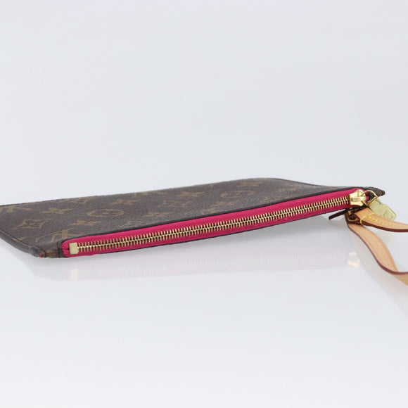 LOUIS VUITTON Monogram Neverfull PM Pouch LV Auth BA16101V