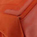 Balenciaga Navy Cabas S Tote Bag Canvas Orange Silver 339933 Auth BA16102-18