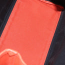 Balenciaga Navy Cabas S Tote Bag Canvas Orange Silver 339933 Auth BA16102-11