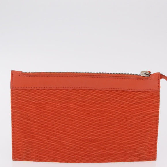Balenciaga Navy Cabas S Tote Bag Canvas Orange Silver 339933 Auth BA16102