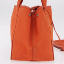 Balenciaga Navy Cabas S Tote Bag Canvas Orange Silver 339933 Auth BA16102-6