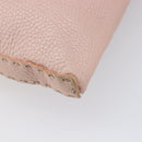 FENDI Celeria Shoulder Bag Leather Pink Silver 8BT093 Auth BA16104-10