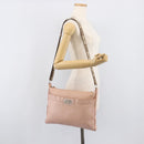 FENDI Celeria Shoulder Bag Leather Pink Silver 8BT093 Auth BA16104-27