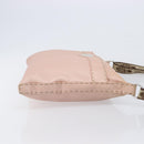 FENDI Celeria Shoulder Bag Leather Pink Silver 8BT093 Auth BA16104-3