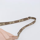 FENDI Celeria Shoulder Bag Leather Pink Silver 8BT093 Auth BA16104-14